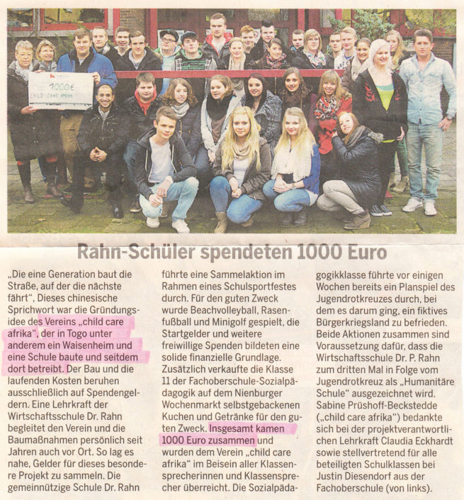 Quelle: Die Harke Nienburg von März 2013